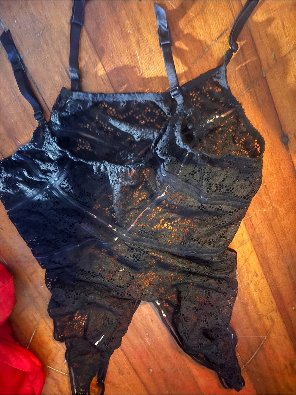 Black Lace Bodysuit Teddy - Women Intimates
